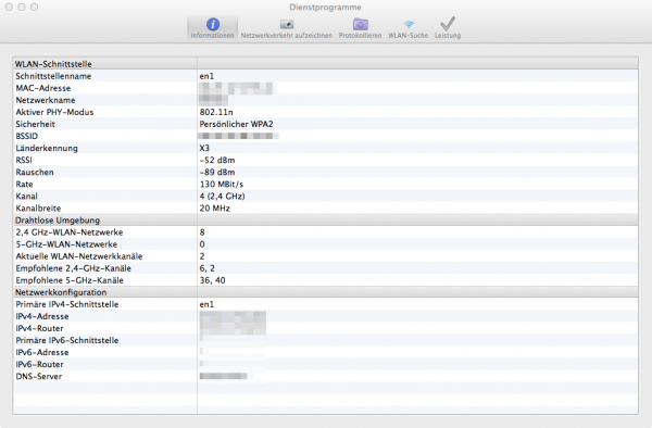 WLAN Diag Info