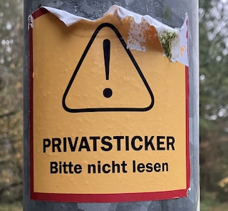 Privatsticker