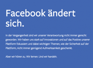 facebook ändert sich