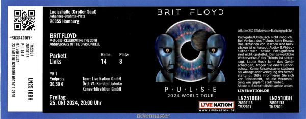 Brit Floyd Ticket